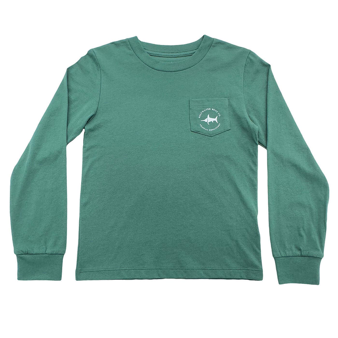 Saltwater Boys Company - Turkey Boys Graphic Tee LS Green