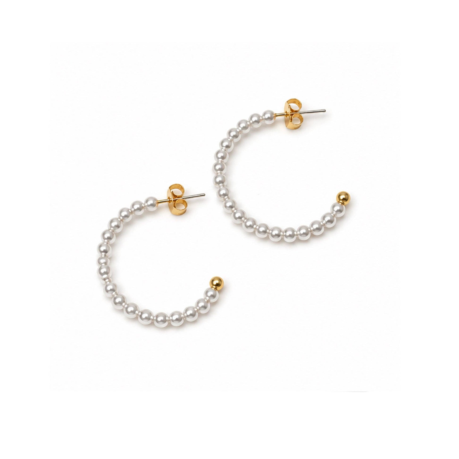 Girlie Girl Originals - ER-HP-1000 PEARL HOOP EARRINGS