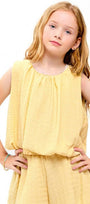 Good Girl - Curly Wrinkled Sleeveless Bubble Top