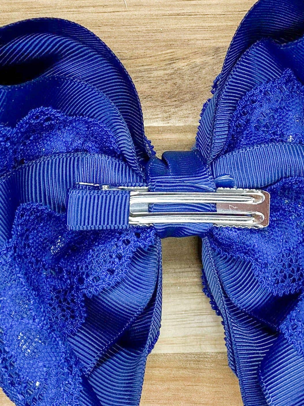 The Hair Bow Company - 4.5" Chantilly Lace Classic Hair Bow | Clip or Headband