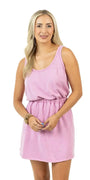 Pink Garment Washed Dress