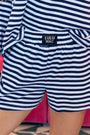 Girlie Girl Originals - LM-STRIPE Short-NAVY