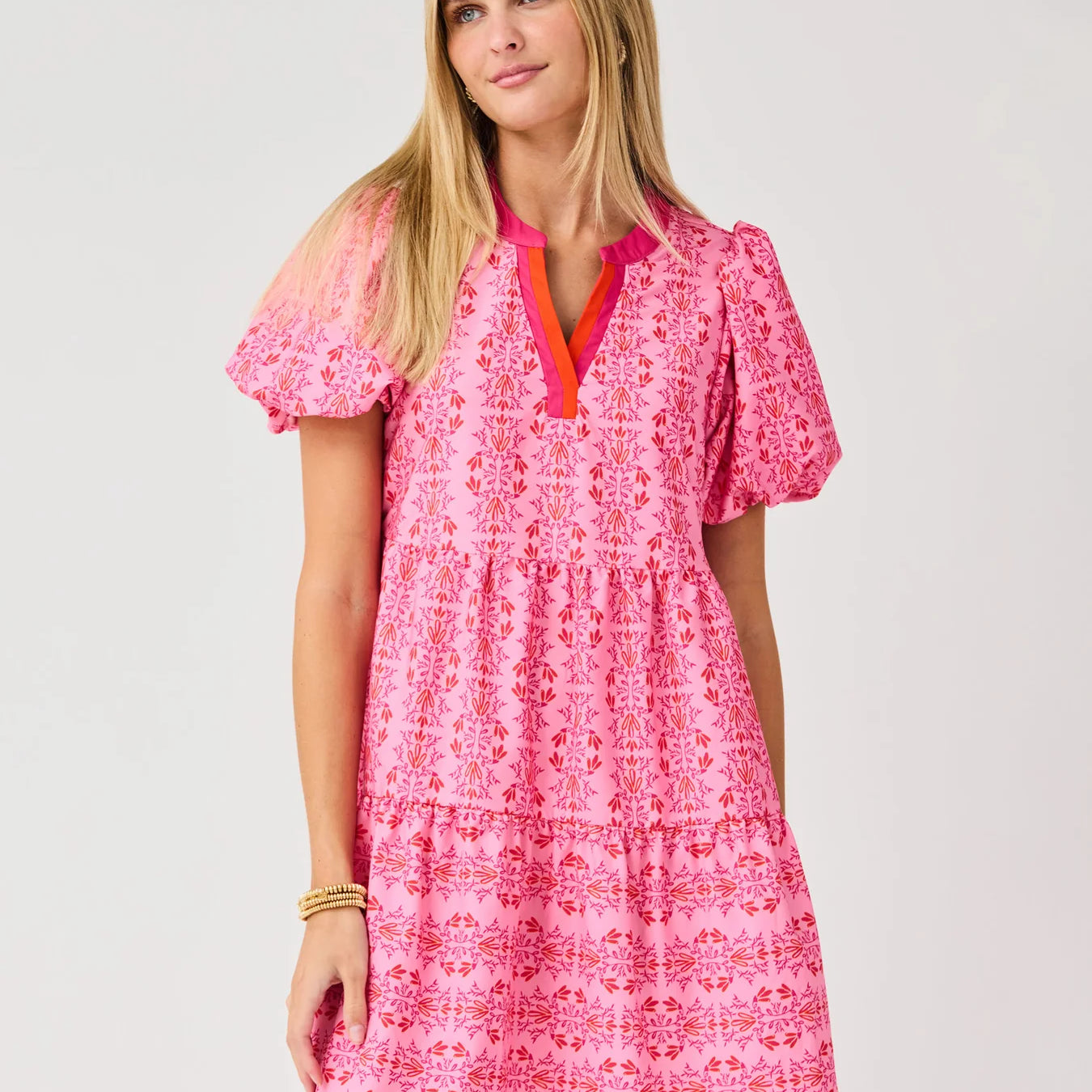 Mini Dress Kinsley Heirloom Vine Pink
