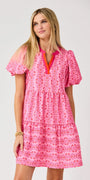 Mini Dress Kinsley Heirloom Vine Pink