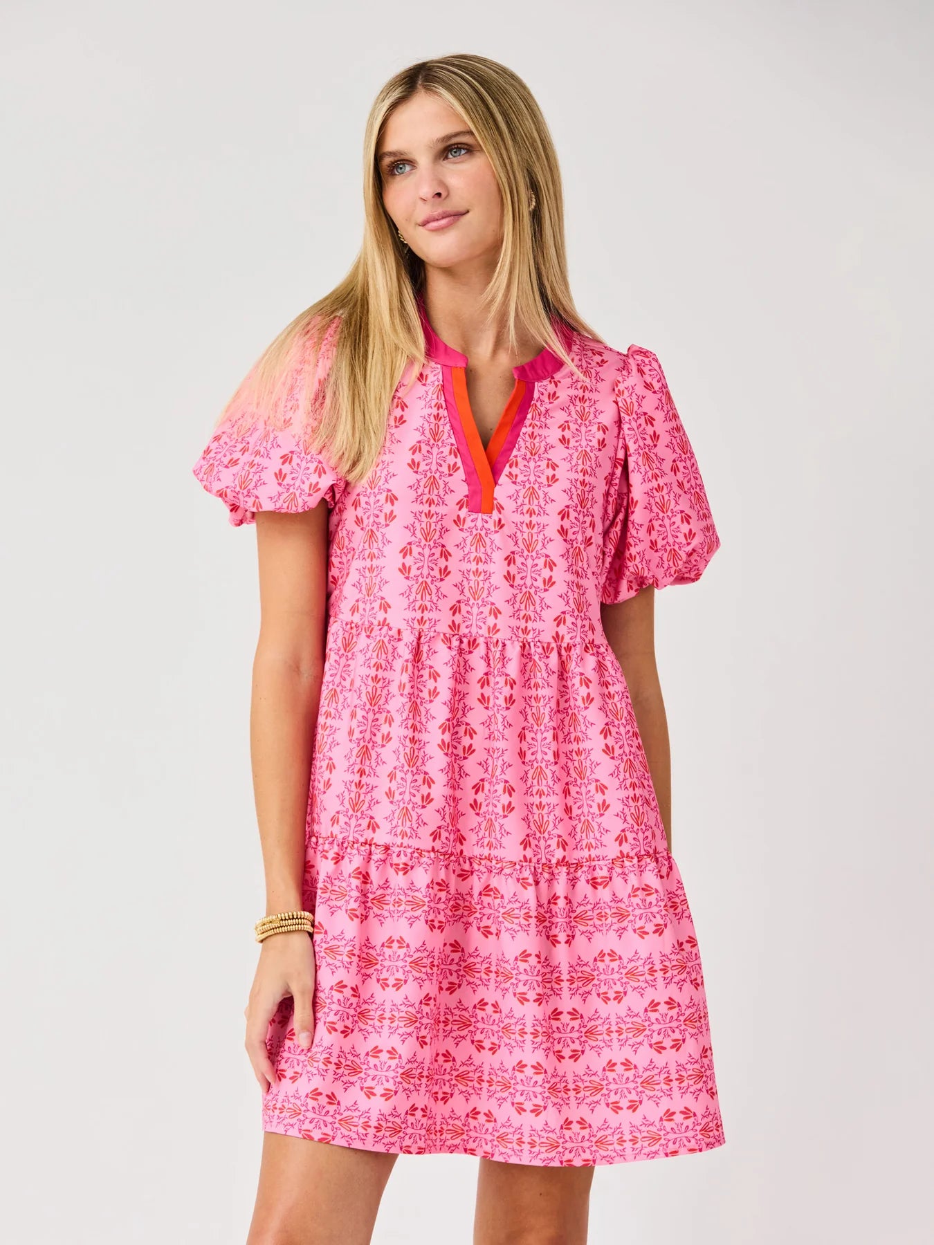 Mini Dress Kinsley Heirloom Vine Pink