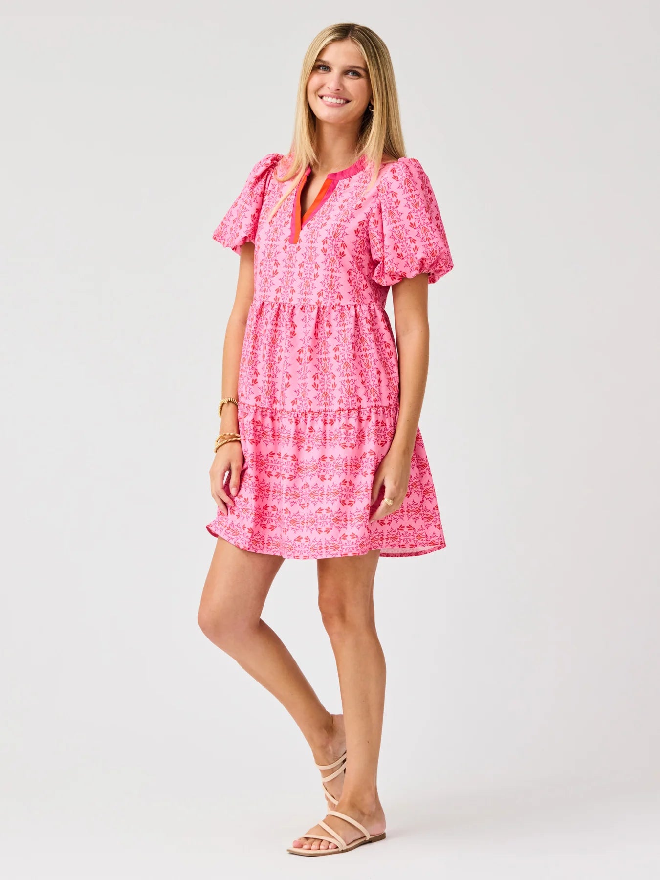 Mini Dress Kinsley Heirloom Vine Pink