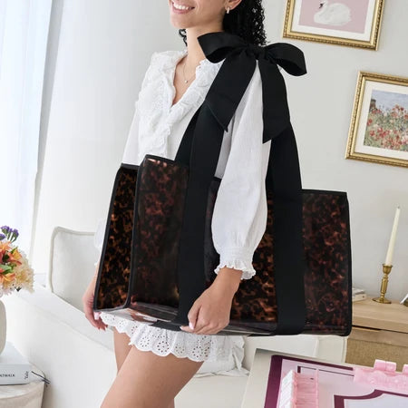 Case-Mate Mahjong Jelly Tote Set- Tortoiseshell Bow