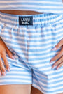 Girlie Girl Originals - LM-STRIPE Short-LIGHT BLUE