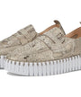 Isle Jacobson - Slip on Tulip in Metalic Snake -3868