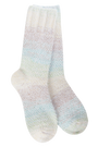Gradient sock with pastel colors on a white background