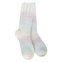 Gradient sock with pastel colors on a white background