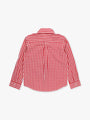 Red and white checkered shirt on a white background