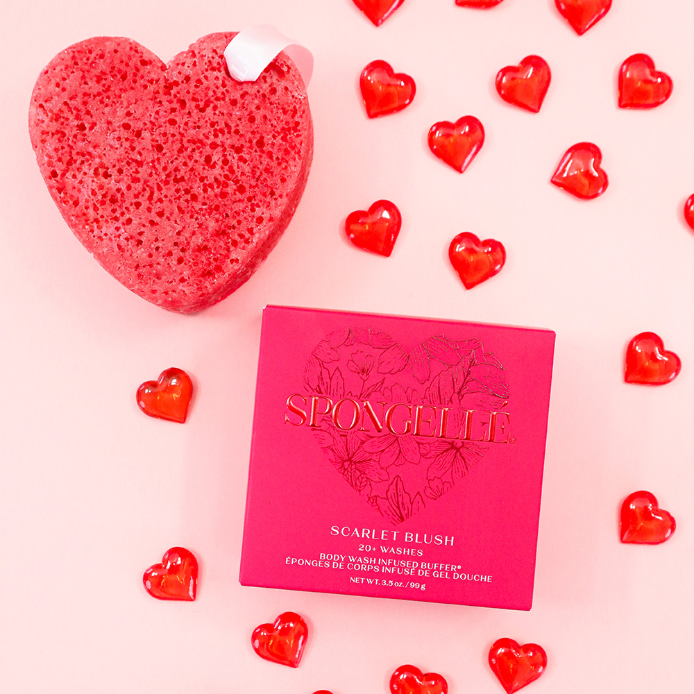 Spongellé | Scarlet Blush Heart Buffer 
