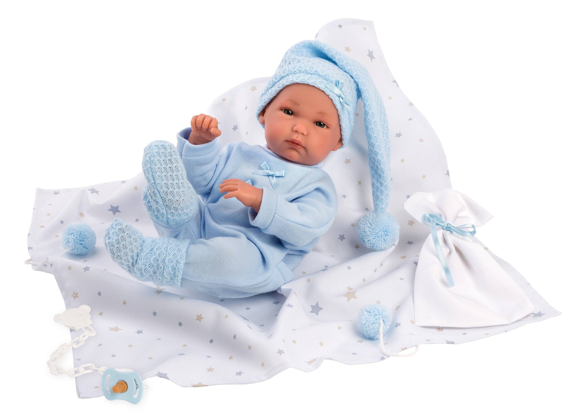Llorens - 13.8" Anatomically-Correct Newborn Doll Kayden With Blanket