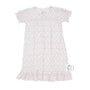 Girls pink nightgown on white background