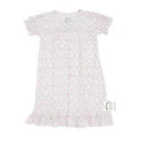 Girls pink nightgown on white background