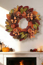 2-ft Harvest Pumpkin Artificial Wreath