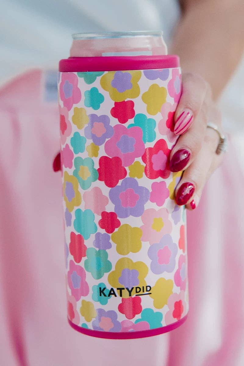 Katydid - Groovy Flowers Tall Can Cooler