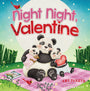 Book cover of 'Night Night, Valentine' with pandas and a heart, featuring Amy Parker and illustrated by Virginia Allyn.