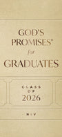 Beige book cover with 'God's Promises for Graduates Class of 2026 NIV' text