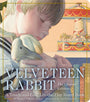 Book cover of 'The Velveteen Rabbit' with a child holding a rabbit and a carousel in the background.