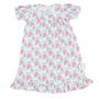 Children's nightgown with floral pattern on a white background