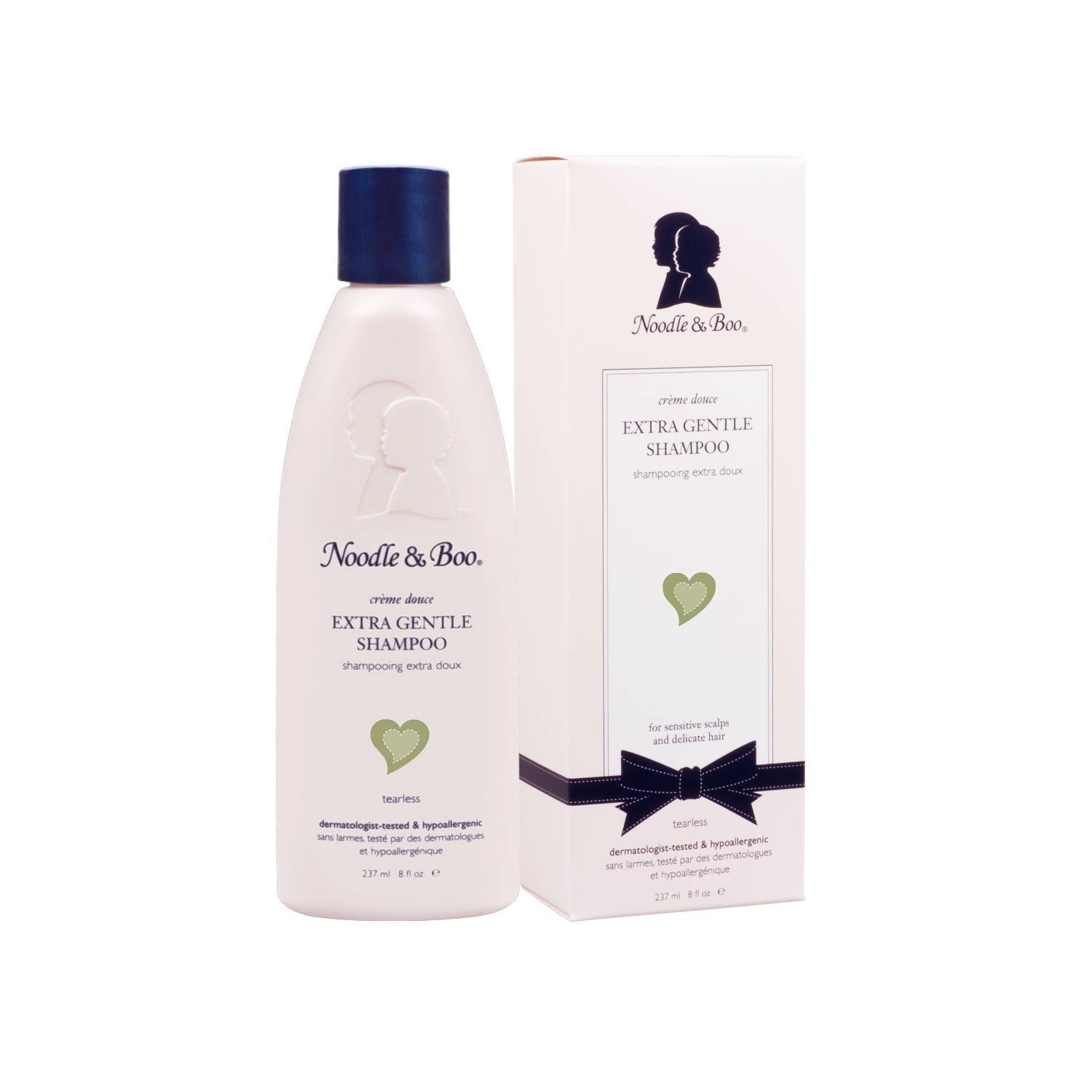 Noodle & Boo extra gentle shampoo bottle and packaging on a white background