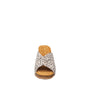 Culion sandal with animal print strap on a white background