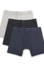 Burlebo Boxer Briefs - Black, Light Grey and Navy