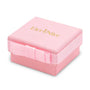 Pink jewelry box with a bow and 'Lily Nily' branding on a white background