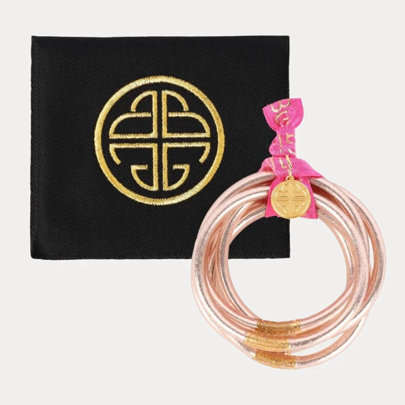 Champagne All Weather Bangles(Set of 6)