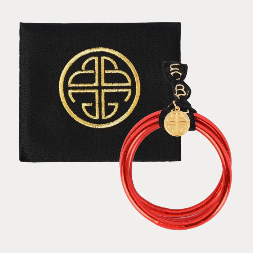 Crimson All Weather Bangles(Set of 3) Serenity Prayer