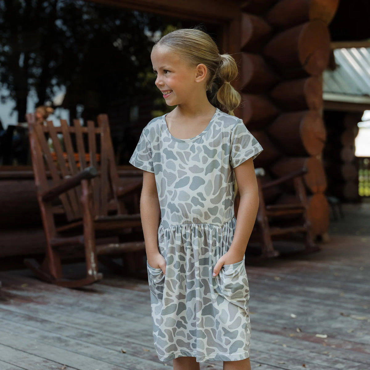 Youth Moxie Dress- Classic Deer Camo