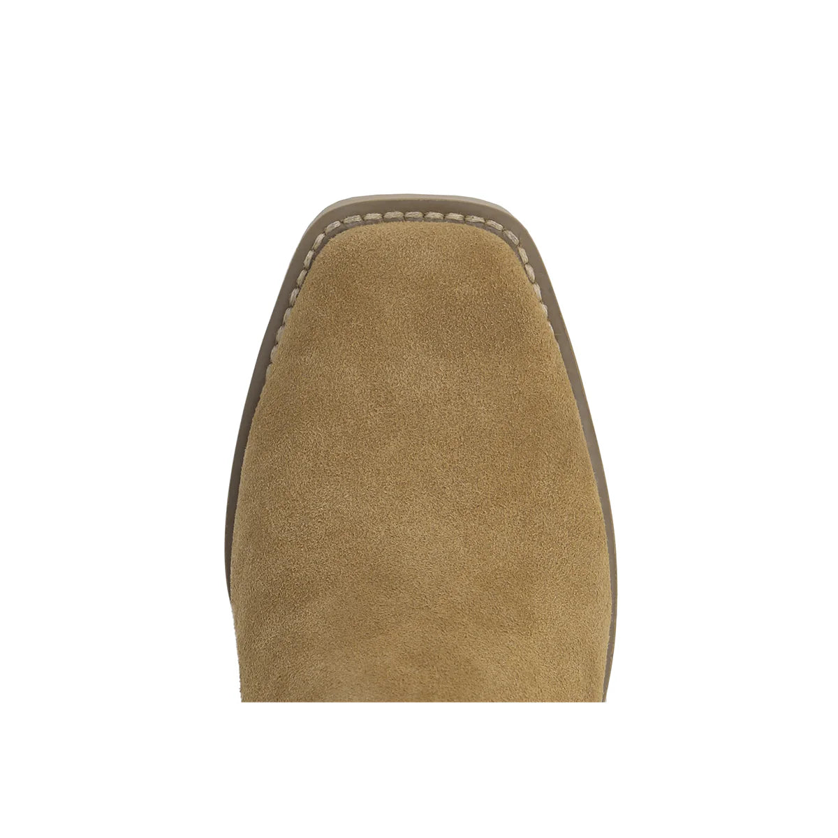 Tan leather gun holster on a white background