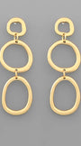 2 Circle Drop Hoops