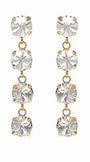 Paved Glass Drop Earring