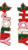 Christmas Holly Jolly Drop Earrings