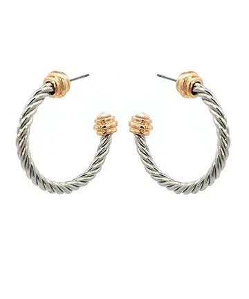 Edge Ball Accent Twisted Metal Hoops