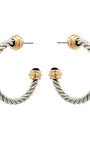 Edge Ball Accent Twisted Metal Hoops