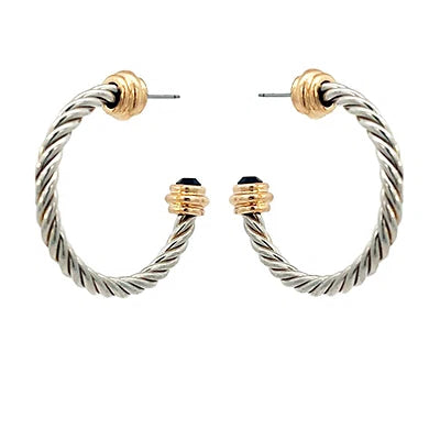 Edge Ball Accent Twisted Metal Hoops