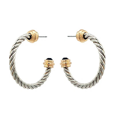 Edge Ball Accent Twisted Metal Hoops