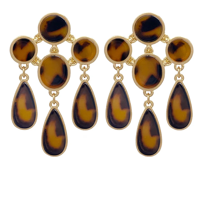 Acetate Multi Drop Earrings
