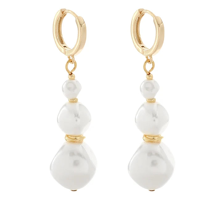 Graduated Pearl Earrings