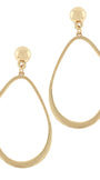 Geometric Oval Outline Earrings