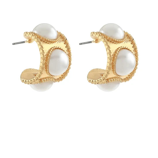 Wide & Accented Dome Hoops