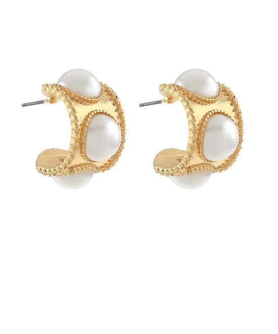Wide & Accented Dome Hoops