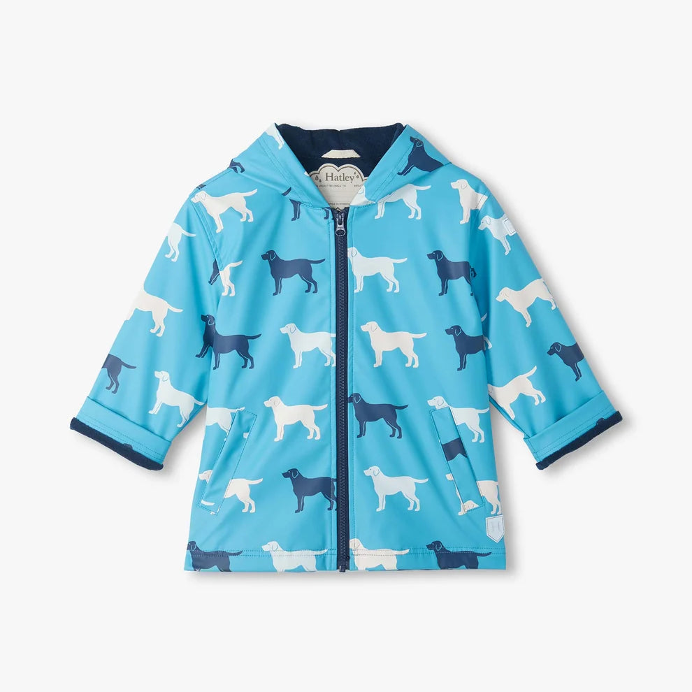Dog Silhouette Colour Change Rain Coat