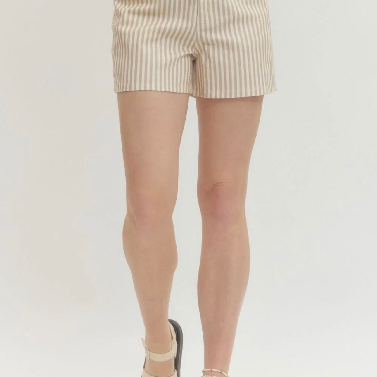 Striped Tan Short