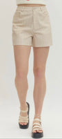 Striped Tan Short