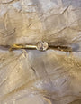 Gold Bangle with CZ Stone Bracelet